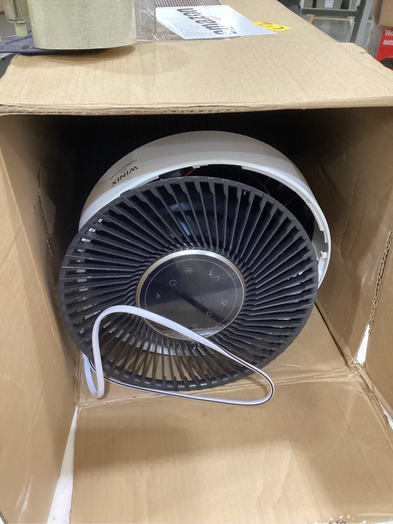 Condition photo showing As Is for winix t830 air purifier for home extra large room up to 1968 ft² in 1 hr with smart wi-fi, air quality monitor, true hepa, carbon filter and auto mode, captures pet allergies, smoke, dust t830 blue