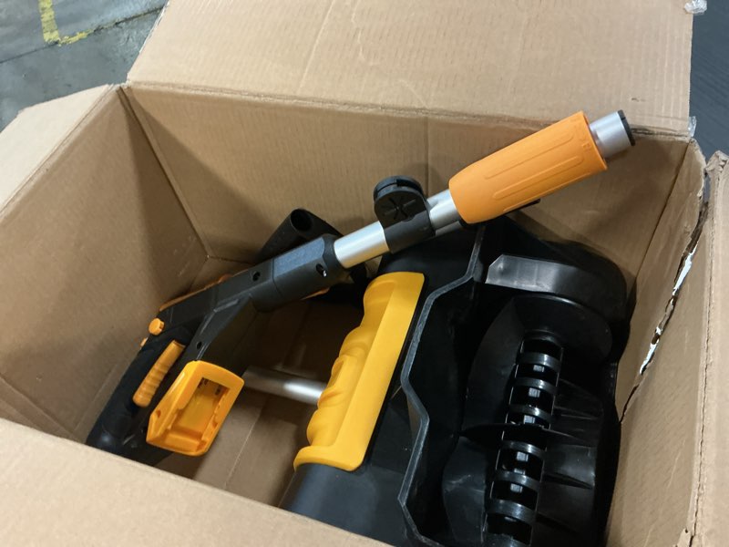 Condition photo showing Good Condition for Cordless Snow Shovel Compatible with DeWalt 20V MAX Battery (Tool Only), 11" Lightweight Electric Snow Blower with 20FT Max Throw & Adjustable Handle, Snow Thrower for Driveway, Deck, Patio & Steps Black+Yellow