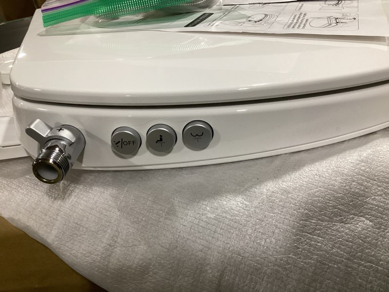 Condition photo showing New/Like New for (similar) butt buddy suite - smart bidet toilet seat attachment & fresh water sprayer (cool & warm temperature control | dual-nozzle cleaning, adjustable pressure | easy setup, universal fit)