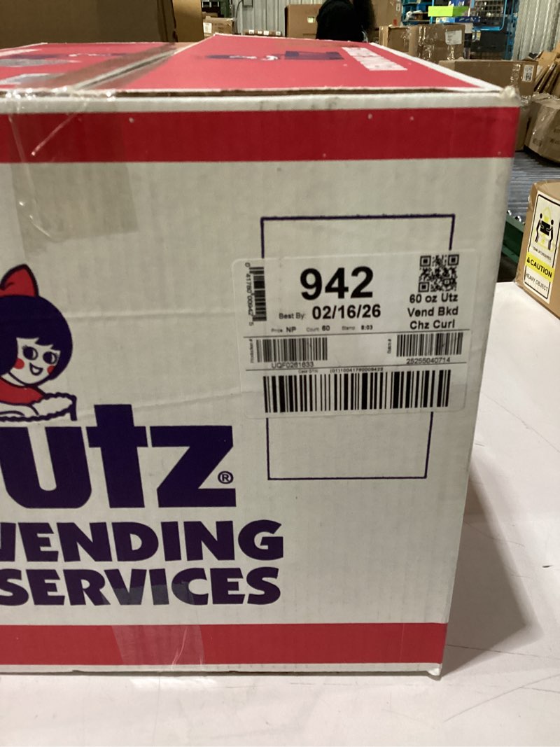 Condition photo showing New/Like New for Utz Baked Cheddar Cheese Curls  Multipack  1 oz  60 Count