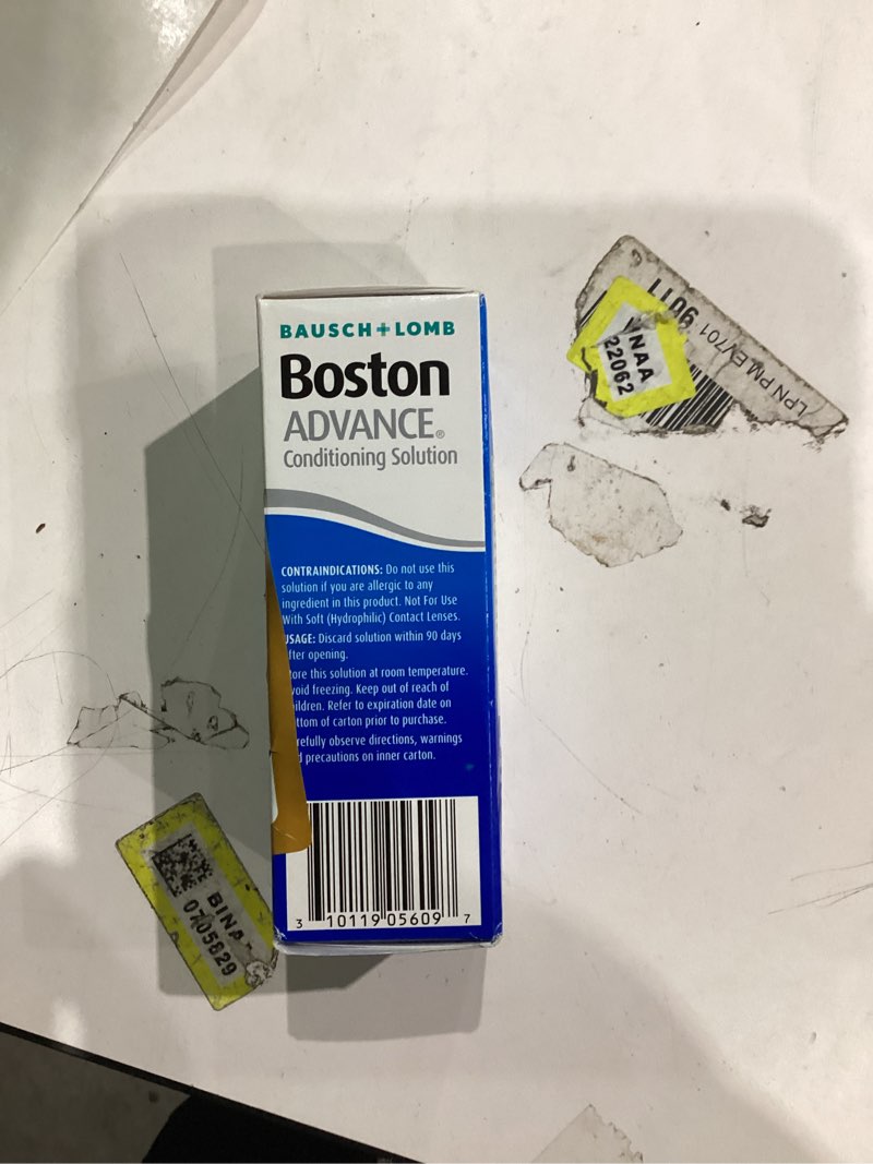 Condition photo showing New/Like New for Boston Advance Conditioning Solution, Conditions & Wets Rigid Gas Permeable (RGP) Lens for Comfortable Wear, 3.5 Fl Oz (Pack of 2)