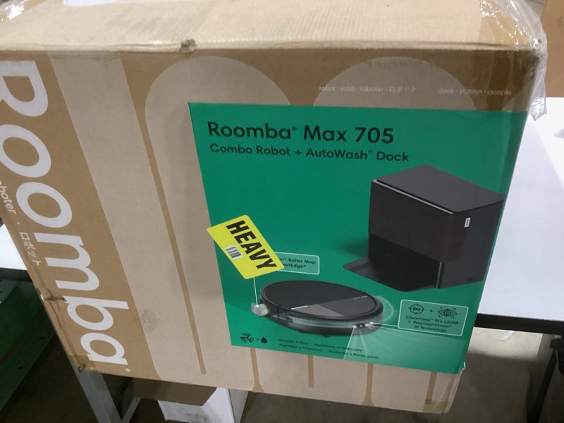 Condition photo showing Good Condition for iRobot Roomba Max 705 Combo Robot Vacuum & Mop + AutoWash Dock – Extending Self-Cleaning Roller Mop,