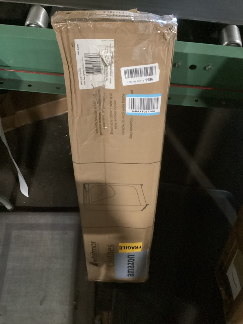 Condition photo showing New/Like New for whitmor clothes closet - freestanding garment organizer with sturdy fabric cover