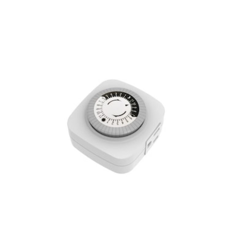 utilitech 15 -amps 125-volt indoor 2 -outlet countdown analog lighting timer