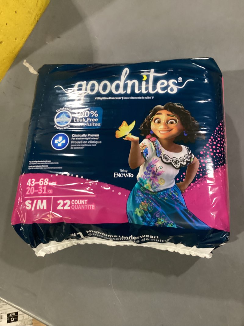 Goodnites Nighttime Underwear S/M 22 Count