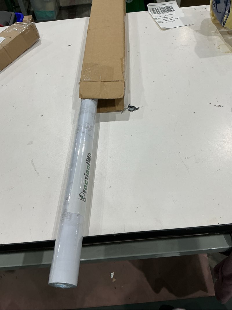 Condition photo showing New/Like New for practicalws marble wallpaper granite white and grey paper roll 23.6" x 118" kitchen countertop cabinet furniture is renovated thick pvc easy to remove without leaving glue upgrade 23.6" x 118" gray/white