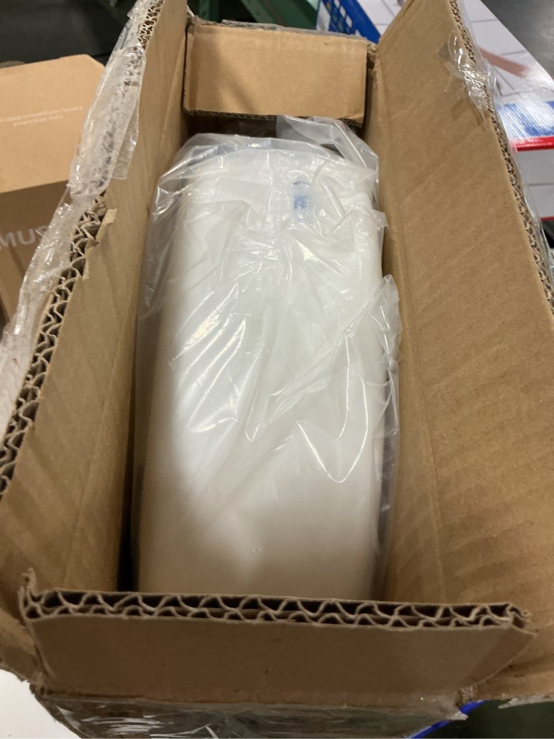 Condition photo showing As Is for Carex Toilet Seat Riser, Round Raised Toilet Seat Adds 3.5 inches to Toilet Height, for Assistance Bending or Sitting, 300 Pound Weight Capacity Toilet Riser