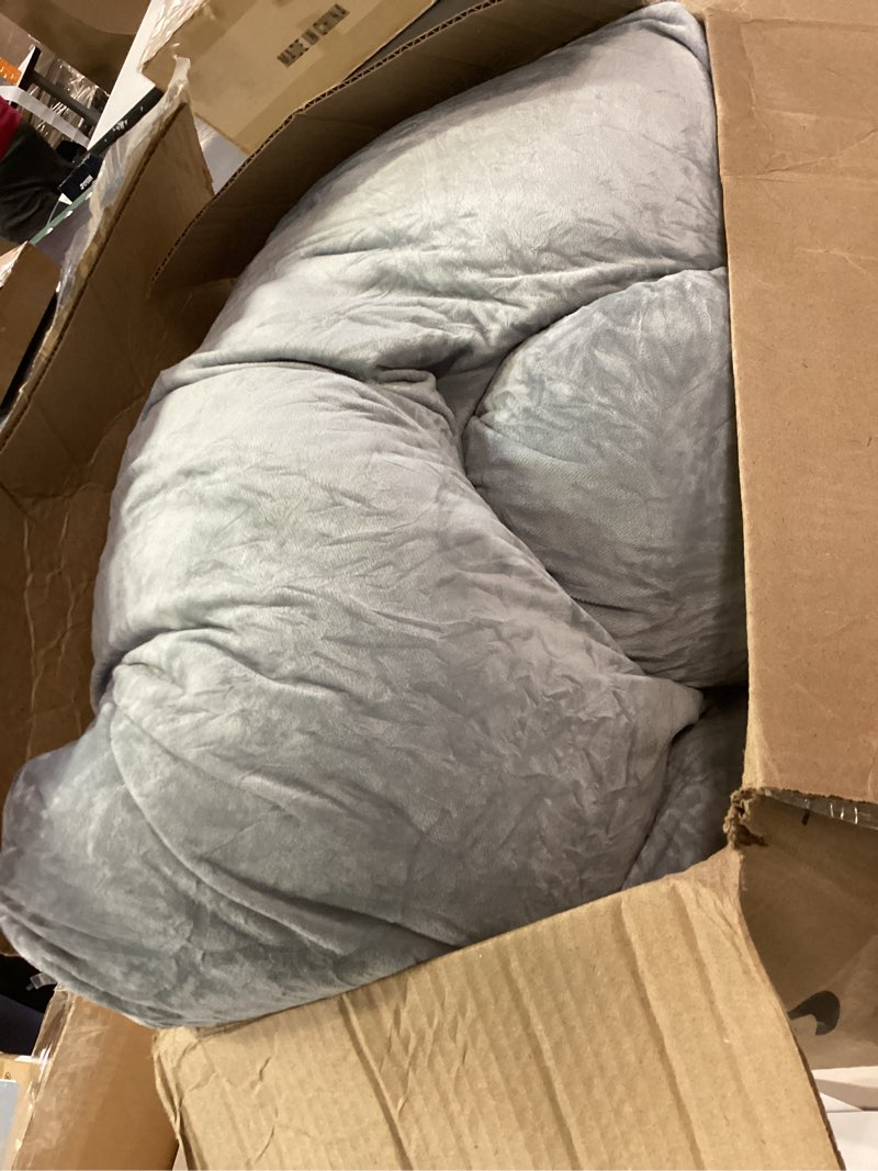 Condition photo showing As Is for Momcozy Pregnancy Pillows for Sleeping, U Shaped Full Body Maternity Pillow with Removable Cover - Support for Back, Legs, Belly, HIPS for Pregnant Women, 57 Inch Pregnancy Pillow for Women, Grey