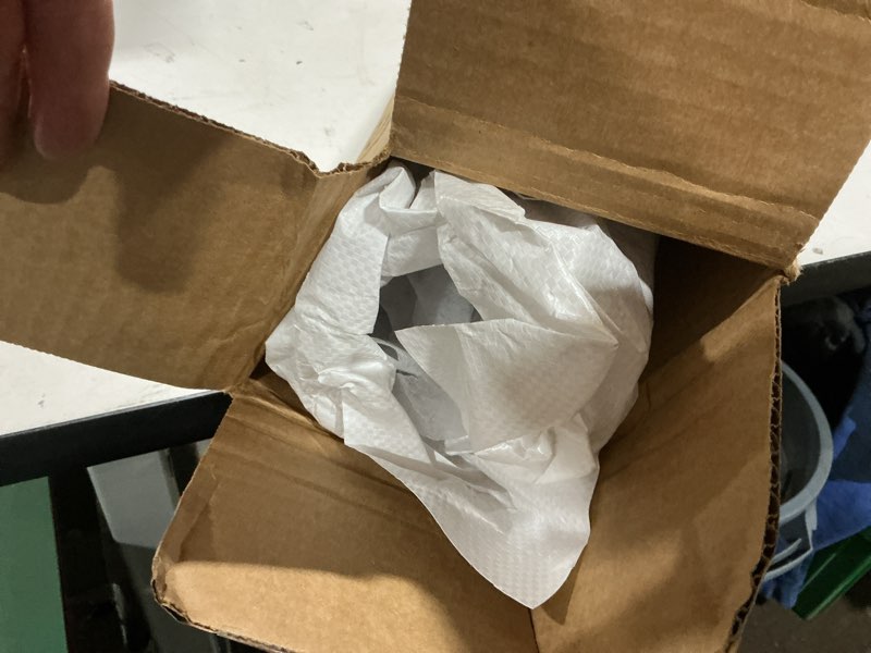 Condition photo showing As Is for NECAUX Custom Multisize 1.5mm Thick Clear PVC Table Cover Protector - 46 x 46 Inch Waterproof PVC Table Protector Square Vinyl Non-Slip Desk Pad Mat 46" x 46" Clear 1.5mm