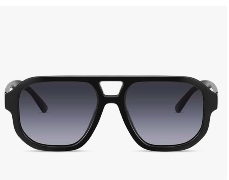 livho Trendy Polarized Square Aviator Sunglasses Women Men Square Eyewear Frame, Retro Sun Glasses for Women