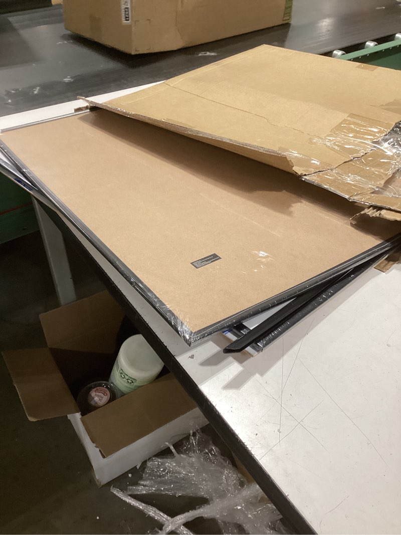 Condition photo showing As Is for Americanflat 20x24 Picture Frame with Polished Front Cover - Set of 3 - Slide-In Photo Frame with Buildable Molding - Fusion Collection - Picture Frames for Wall Display - Black