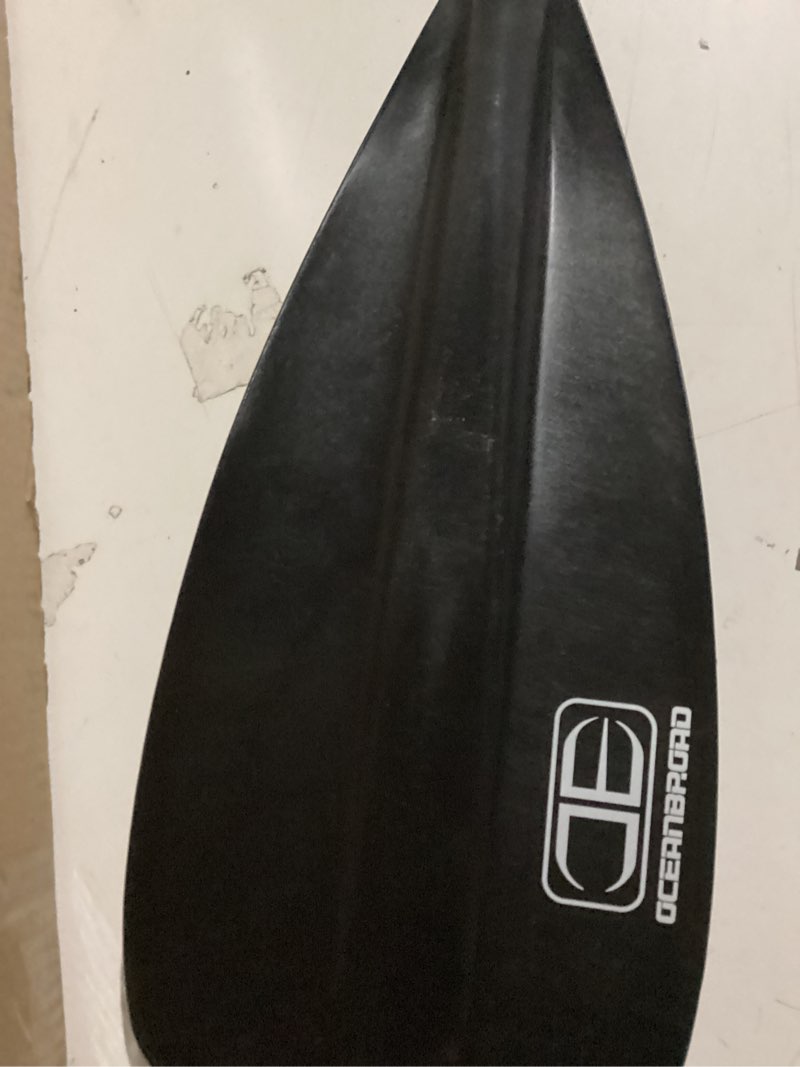 Condition photo showing Good Condition for oceanbroad sup paddle - adjustable stand-up paddle for paddleboard kayak, adjustable aluminum alloy shaft with reinforced nylon blades 3 pcs-black