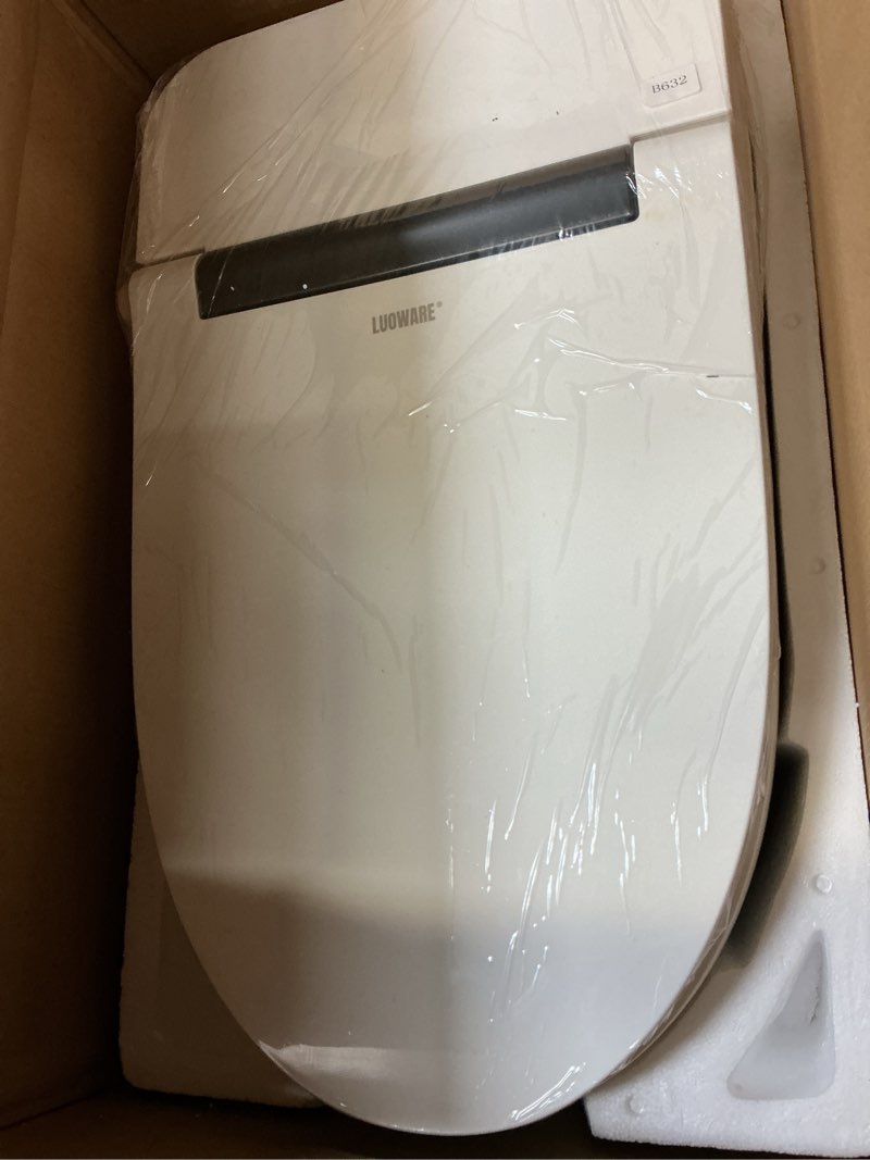 Condition photo showing Good Condition for Smart Bidet Toilet, One Piece Elongated Toilet with Built-in Bidet Seat, Auto Flush, Foot Sensor, Pump-Assisted Flush, Heated Seat, Warm Water & Dryer, LED Display, Night Light, Remote Control LWS01?Manual Lid