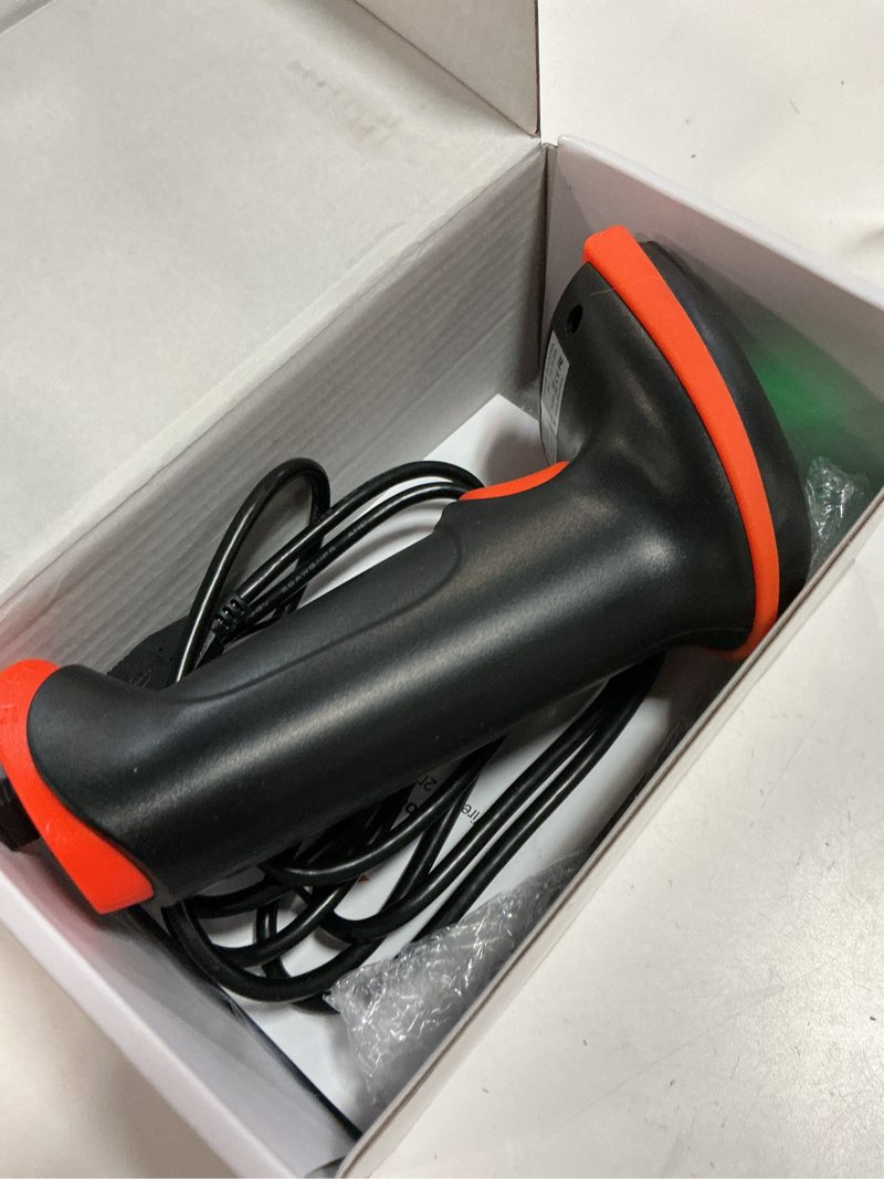 Condition photo showing Good Condition for tera 1d 2d qr barcode scanner wireless and wired with battery level indicator digital printed bar code reader cordless handheld barcode scanner compact plug and play model d5100 2d orange scanner