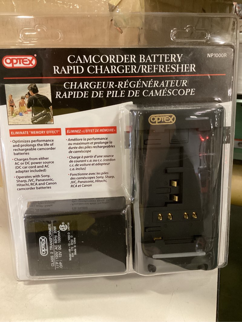 camcorder battery rapid charger/refresher 
