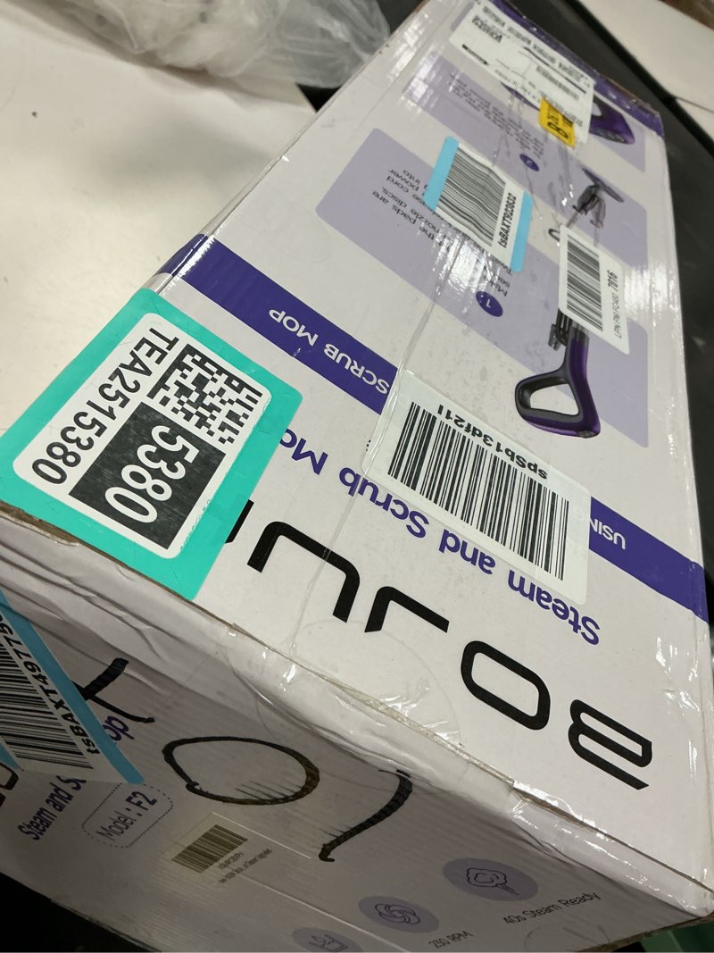 Condition photo showing Good Condition for Scrub & Steam Mop with Rotating Mop Pads, LED Headlights, 6 Scrub Pads, Large Tank, Swivel Steering, Effortless Scrubbing Hard Floor Cleaner Upgraded Black