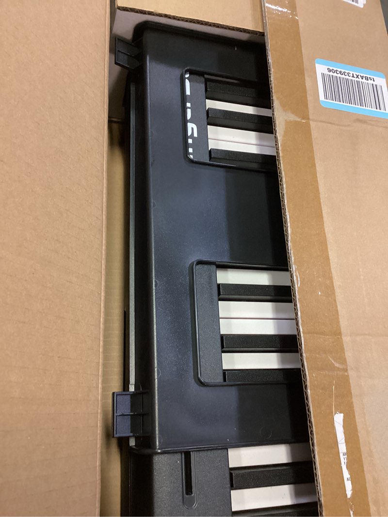 Condition photo showing Good Condition for Portable Piano Keyboard, Semi-Weighted Folding Digital Piano 88 Key, Full Size, Wood Grain, Electric Piano Keyboard w/MIDI Bluetooth, Suitable for Adult, Toddler 88 Key Black