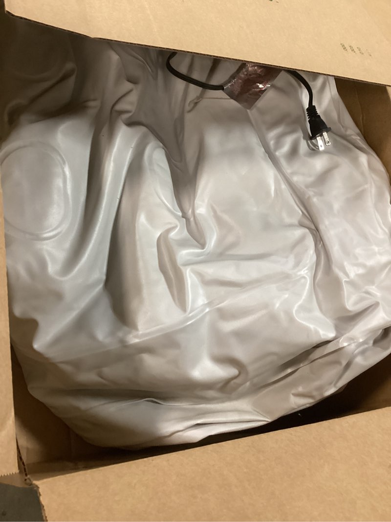 Condition photo showing As Is for iDOO Air Mattress Queen with Built in Pump, 18 Raised Comfort Blow up Mattress, Inflatable Mattress for Home and Guest Bed, Upgraded Four Chamber Portable Air Bed, Colchon Inflable, 650 lbs Max Grey White Queen