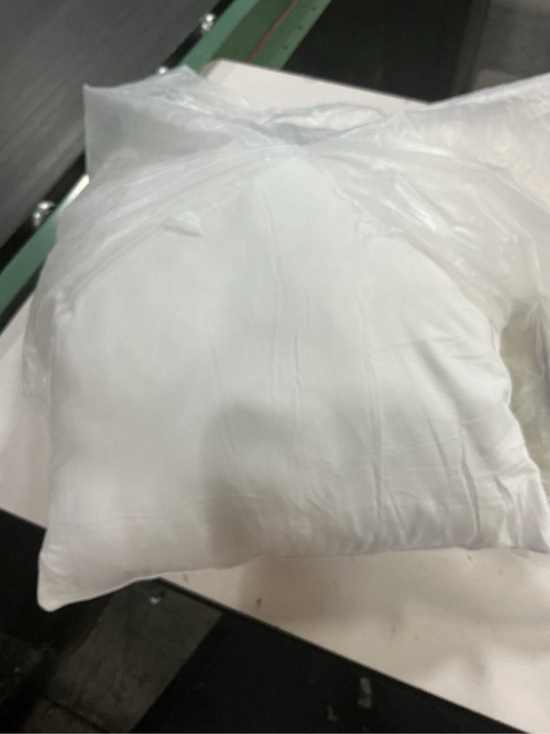 Condition photo showing Good Condition for qeils 18 x 18 pillow inserts set of 2 white throw pillow inserts with soft polyester cover - rectangle square interior sofa pillow inserts decorative pillow insert white couch pillow white 18x18 - inch