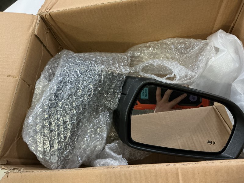 Condition photo showing Good Condition for driver side view mirror compatible with chevy malibu 2016 2017 2018 2019 2020 2021 2022,mirrors with blind spot detection,memory,heated,turn signal light,manual folding,12pins(gloss black) 12pins-gloss black left driver side
