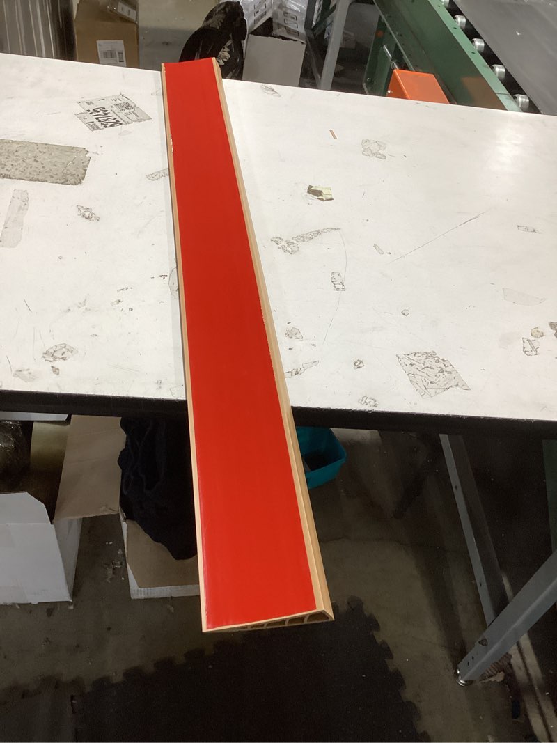 Condition photo showing Good Condition for threshold ramps for doorways 1" rise floor transition strip self-adhesive 40'' l ramps for wheelchairs for home, edge door threshold for home steps (brown) brown 1" rise 40 in - 2 pc