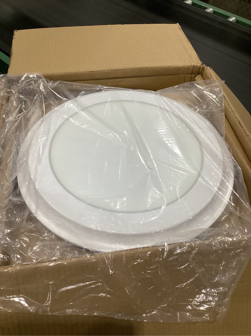 Condition photo showing Good Condition for 100CFM Round Bathroom Ventilation Fan: Quiet 1.2 Sones Ceiling Mount Exhaust Fan Combo with Integrated LED Light, 5CCT Selectable, Dimmable, Wet Rated, ETL Certified