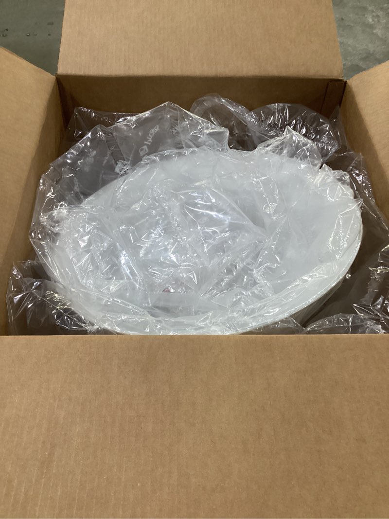 Condition photo showing New/Like New for Aspen Creative, White, 72773-11 Hanging Ceiling Two Pendant Light with Transitional Hardback Empire Fabric Lamp Shade, 18" Width Haning Pendant Off-White