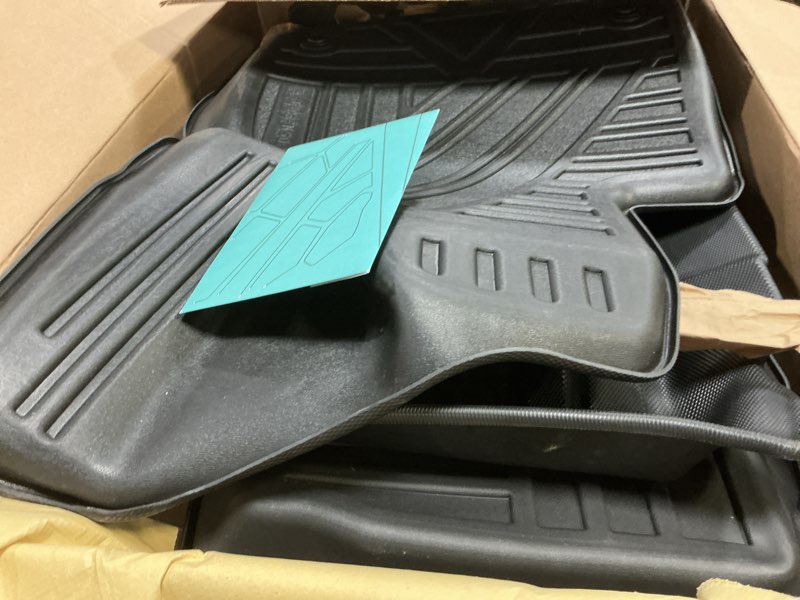 Condition photo showing Good Condition for kust floor mats for tesla model s accessories 2012-2024 2025 (not for plaid/long range) custom fit floor liners a ll weather protection 1st & 2nd row high edge non-slip for model s 2012-2024 ? floor mats