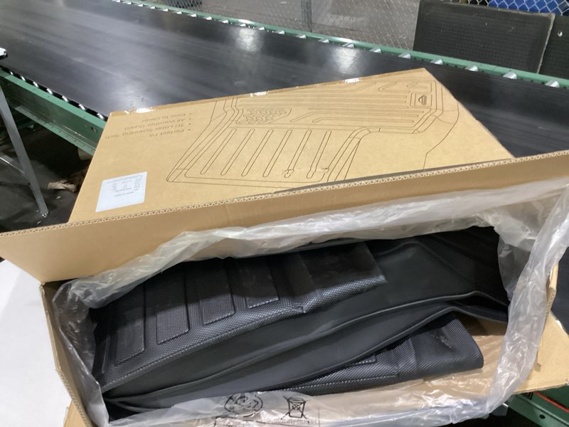 Condition photo showing Good Condition for gorware tesla model 3 floor mats, all-weather floor mats fit model 3 2022 2021 2020 2019 2018 2017, 3d full set liners waterproof anti-slip trunk front rear cargo mat car floor mats