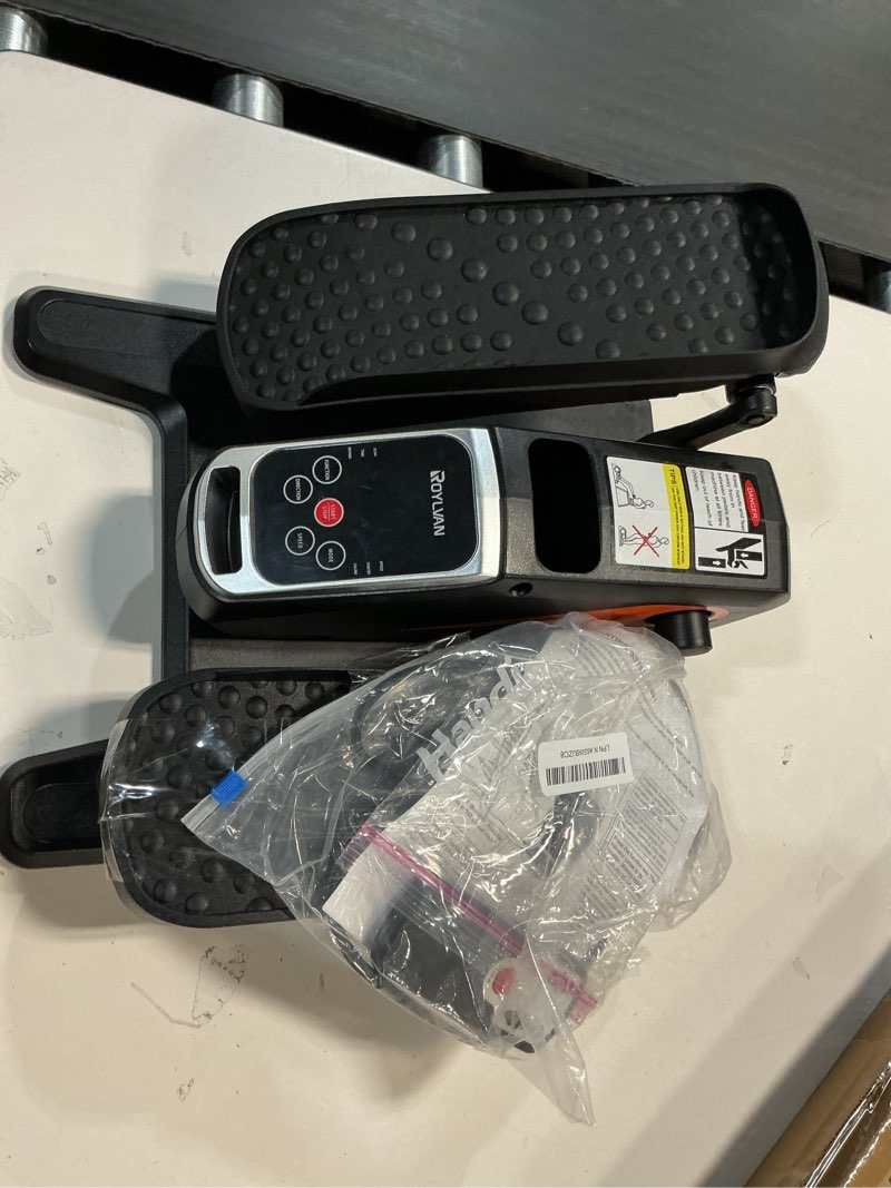 Condition photo showing As Is for Under Desk Elliptical Exercise Machine, Electric & Portable Ellipse Leg Exerciser, Quiet Seated Pedal Elliptical for Seniors Adult with Remoter, 12 Adjustable Speeds, 2 Modes for Home Office Black without Handle without Handle