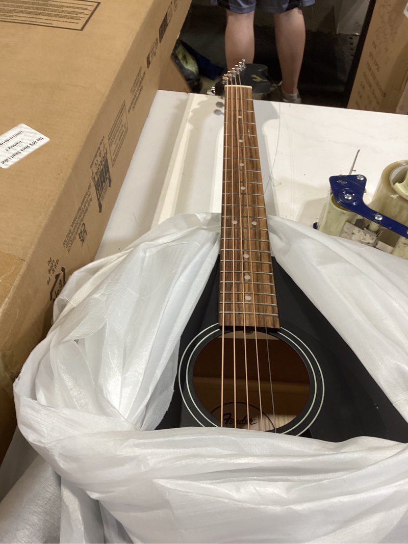 Condition photo showing Good Condition for fender california debut redondo series acoustic guitar, beginner guitar, 2-year warranty, black black guitar only