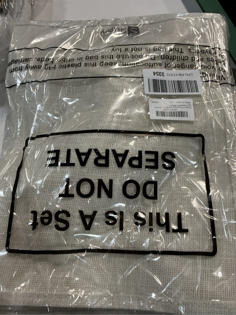 Condition photo showing item condition for Shappy 10 Pack Burlap Tote Bag Set, Reusable Blank Jute Burlap Grocery Bag with Handle for Bridesmaid Gift Shopping DIY(White)