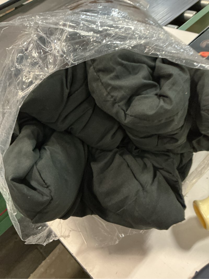 Condition photo showing Good Condition for taimit queen size comforter set - 7 pieces, bed in a bag bedding sets with all season soft quilted warm fluffy reversible comforter,flat sheet,fitted sheet,2 pillow shams,2 pillowcases,black queen black