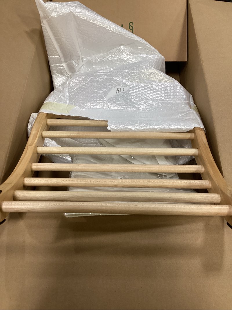 Condition photo showing Good Condition for red cedar sauna backrest for barrel or infrared sauna slip-resistant, non-toxic, comfortable s-shape design - cedar sauna accessories with felt sauna hat and seat pad (1 pack)
