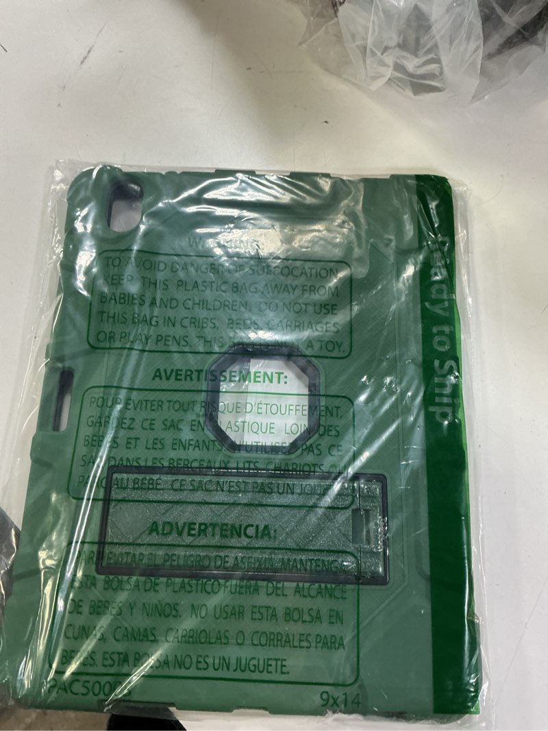 Condition photo showing Good Condition for for ipad air 11-inch (m3/m2) 2025/2024, ipad air 5th/4th generation 10.9 inch case (2022/2020), heavy duty shockproof rugged protective case with pencil holder, alpine green ipad air 11 inch (2025/2024)/ipad air 5th 4th alpine green