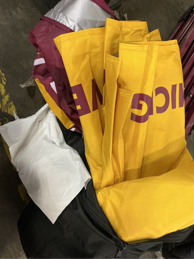 Condition photo showing As Is for logo brands central michigan chippewas 12'x12' canopy