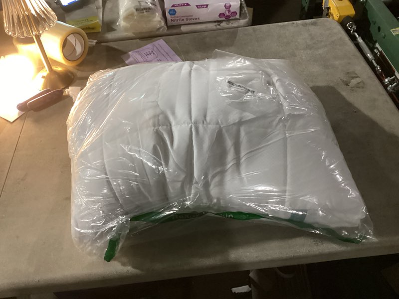 Condition photo showing Good Condition for Nuzzle Cooling Adjustable Pillow for Side Sleepers, Luxury Standard Size Bed Pillow Hotel Collection - Best Adjust Height Soft Firm Pillow for Back, Stomach or Side Sleepers - Home Gifts