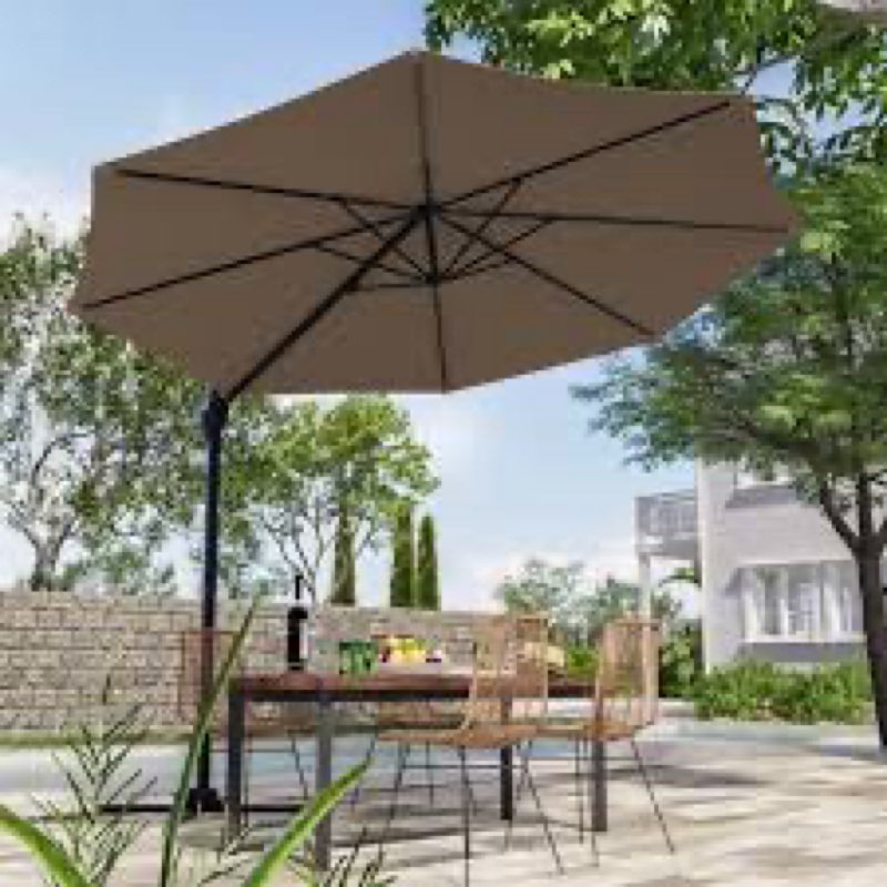 116.1'' x 116.1" cantilever umbrella