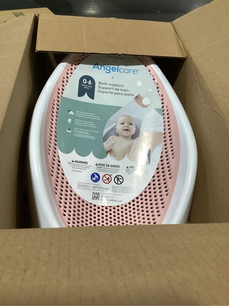 Condition photo showing New/Like New for Angelcare Baby Bath Support (Pink) | Ideal for Babies Less than 6 Months Old Bath Support Pink