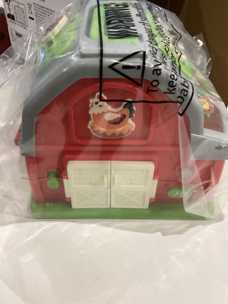 Condition photo showing Good Condition for Upgraded Musical Farm Barn Toys for Toddlers 1 2 3 Year Old - Put Animals in And Hear Sounds, Montessori Fine Motor Skill Learning & Educational Toys, Christmas Birthday Gifts for Baby 12-18 Months