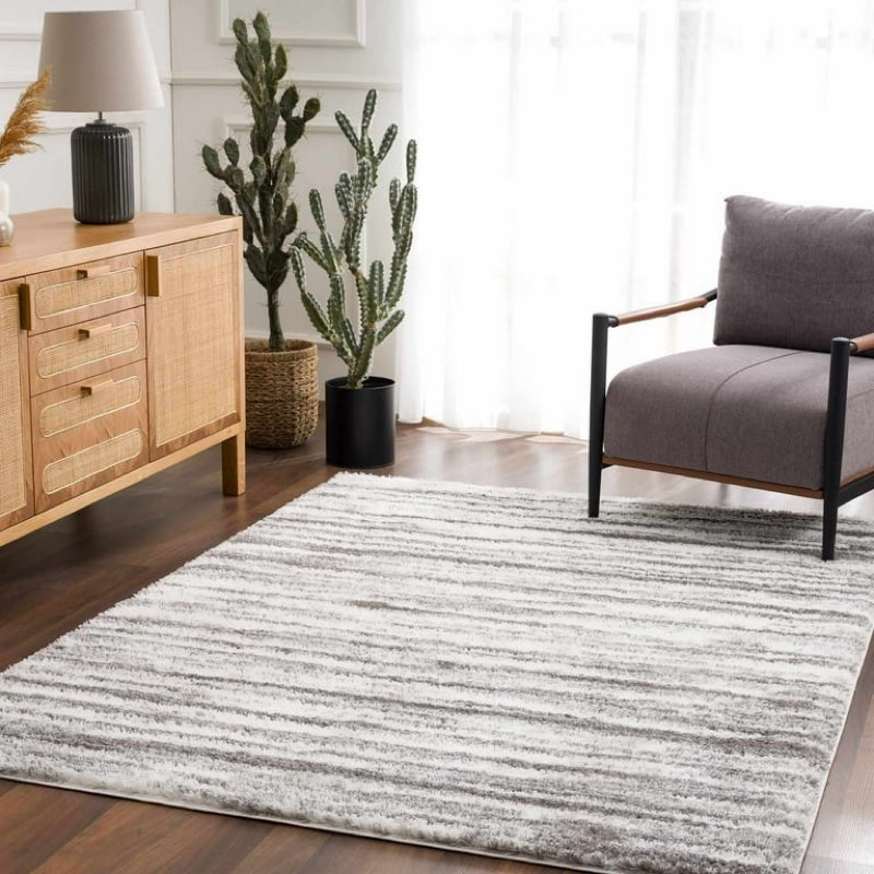 5x7 Area Rugs for Living Room,  grey/beige  Washable Rug, Soft Low Pile Carpet, Non-Slip, Stain Resistant, Rug for Bedroom, Dining Room, Home Office