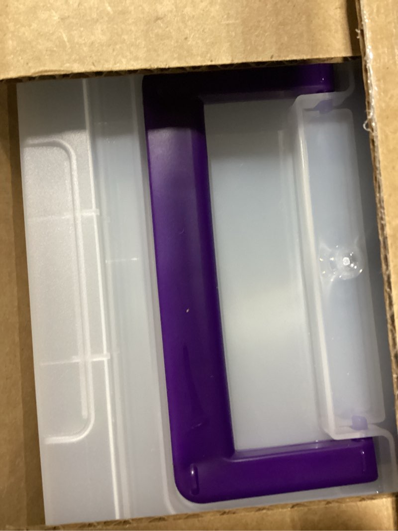Condition photo showing Good Condition for iris usa 5 qt. plastic craft storage container bins with lids, 6 pack, small art & office supply organizer tote, sensory bins & boxes for home & university, stackable, carry handle, clear 5 qt. - 6 pack stack & carry