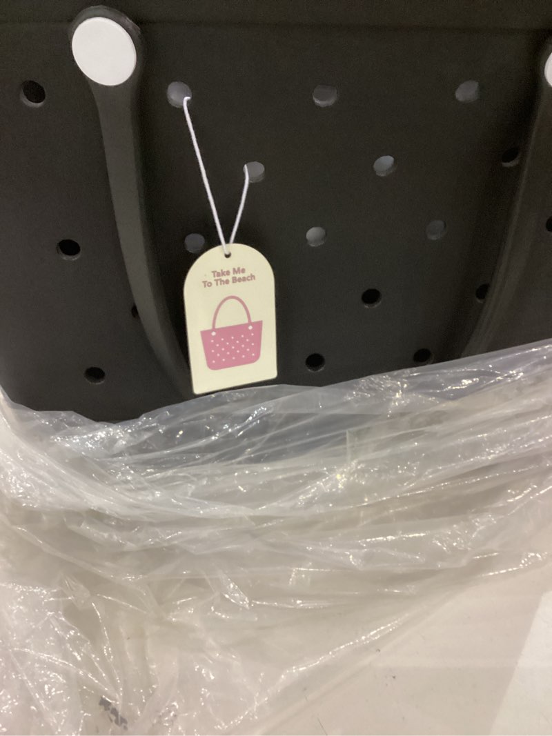 x-large rubber tote bag beach bag, washable durable beach tote bag, travel tote washable handbag storage bag for pool