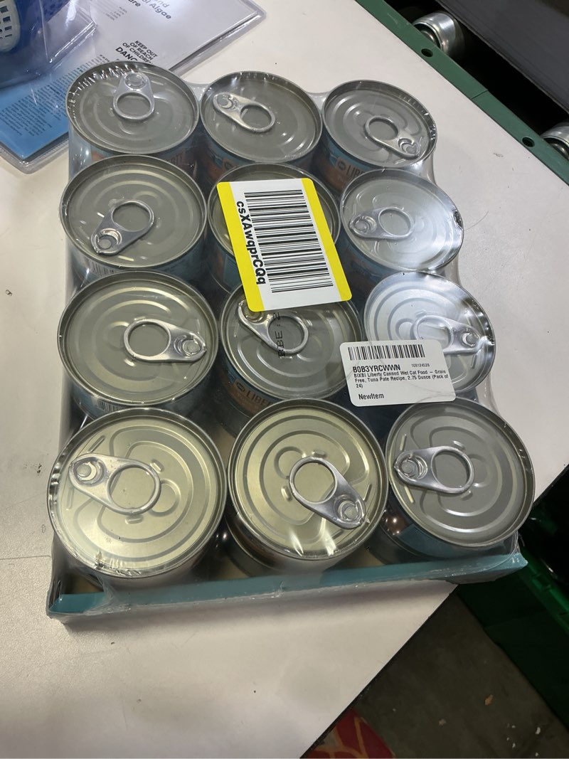 Condition photo showing New/Like New for BIXBI Liberty Canned Wet Cat Food - Grain Free, Tuna Pate Recipe, 2.75 Ounce (Pack of 24)