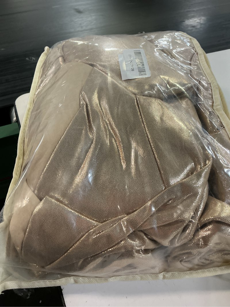 Condition photo showing Good Condition for 20ftx10ft champagne sequin backdrop curtain for parties, wrinkle free thick glitter sparkle photo backdrop drapes 4 panels 5x10ft shimmer back drop cloth for wedding birthday photography background champagne 5'w×10'h _4 panels