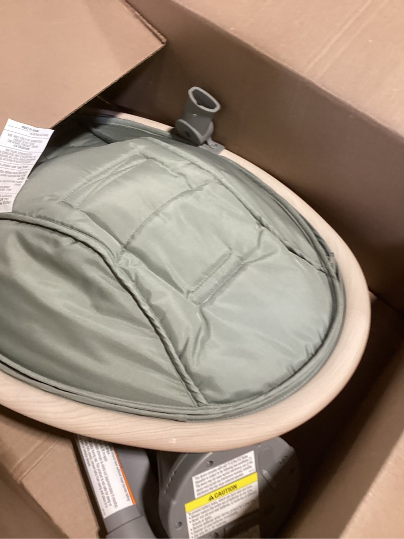 Condition photo showing Good Condition for Maxi-Cosi Cassia Baby Swings for Infants: Smart Portable Baby Swing with Music, Lightweight & Foldable Baby Swing, 360 Rotation Infant Swing, Classic Green