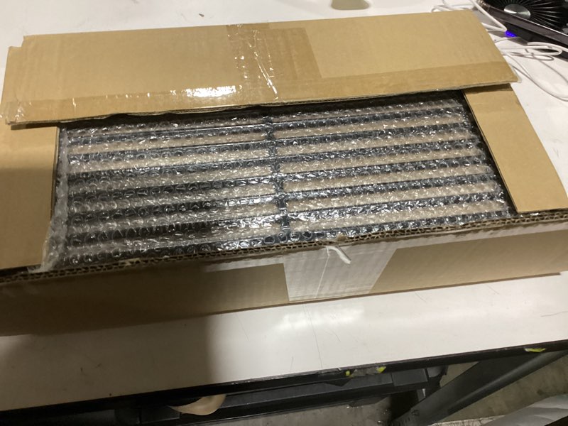 Condition photo showing Good Condition for parts dc110 3-pack 17.75" cast iron cooking grate for brinkmann grill replacement parts, 810-2410-s, 810-2511-s, 810-8411-5, 810-7490-f, 810-8410-f, 810-8411-c, 17 3/4" x 26 13/16" total