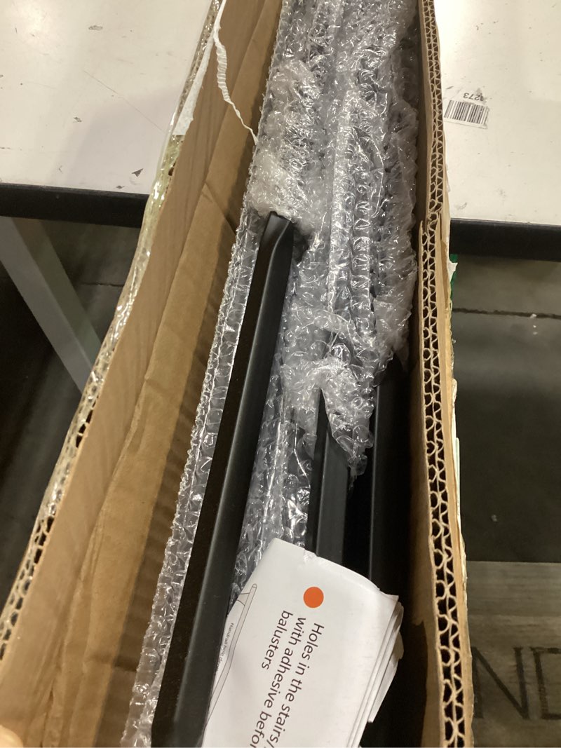 Condition photo showing Good Condition for wrought iron hollow balusters - deck spindles stair railing indoor,stair single twist hollow iron baluster stair spindles, for staircase interior (12 pack black) 1/2" single twist black