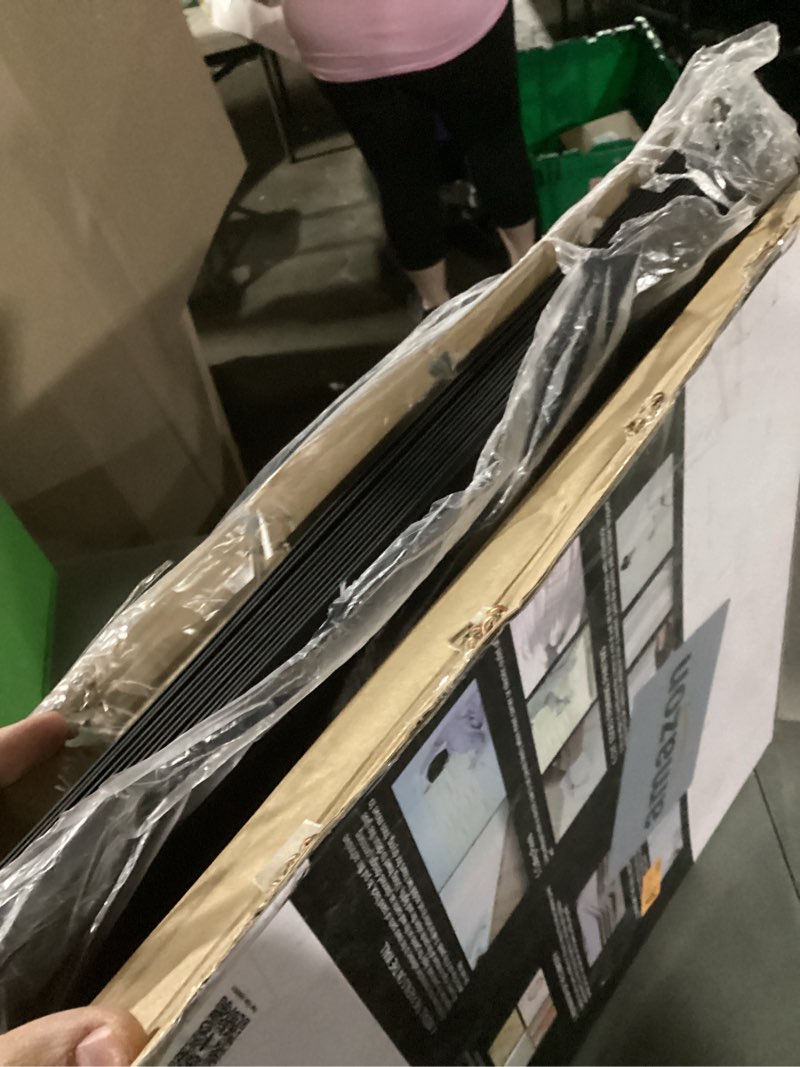 Condition photo showing As Is for Art3d PVC 3D Wall Panel, Decorative Wall Tile in Black 12-Pack 19.7"x19.7" 19.7 x 19.7 in. Black 12