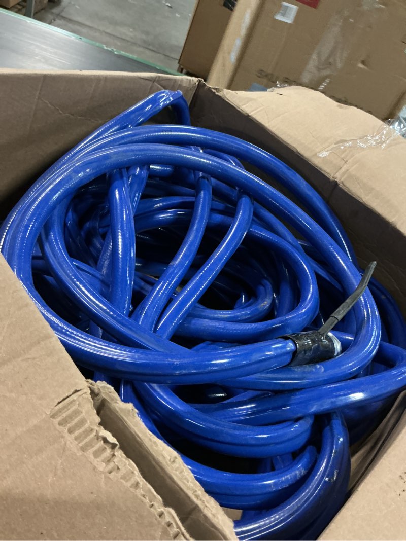 Condition photo showing As Is for VEVOR 5/8-in ID x 30-ft PVC Blue